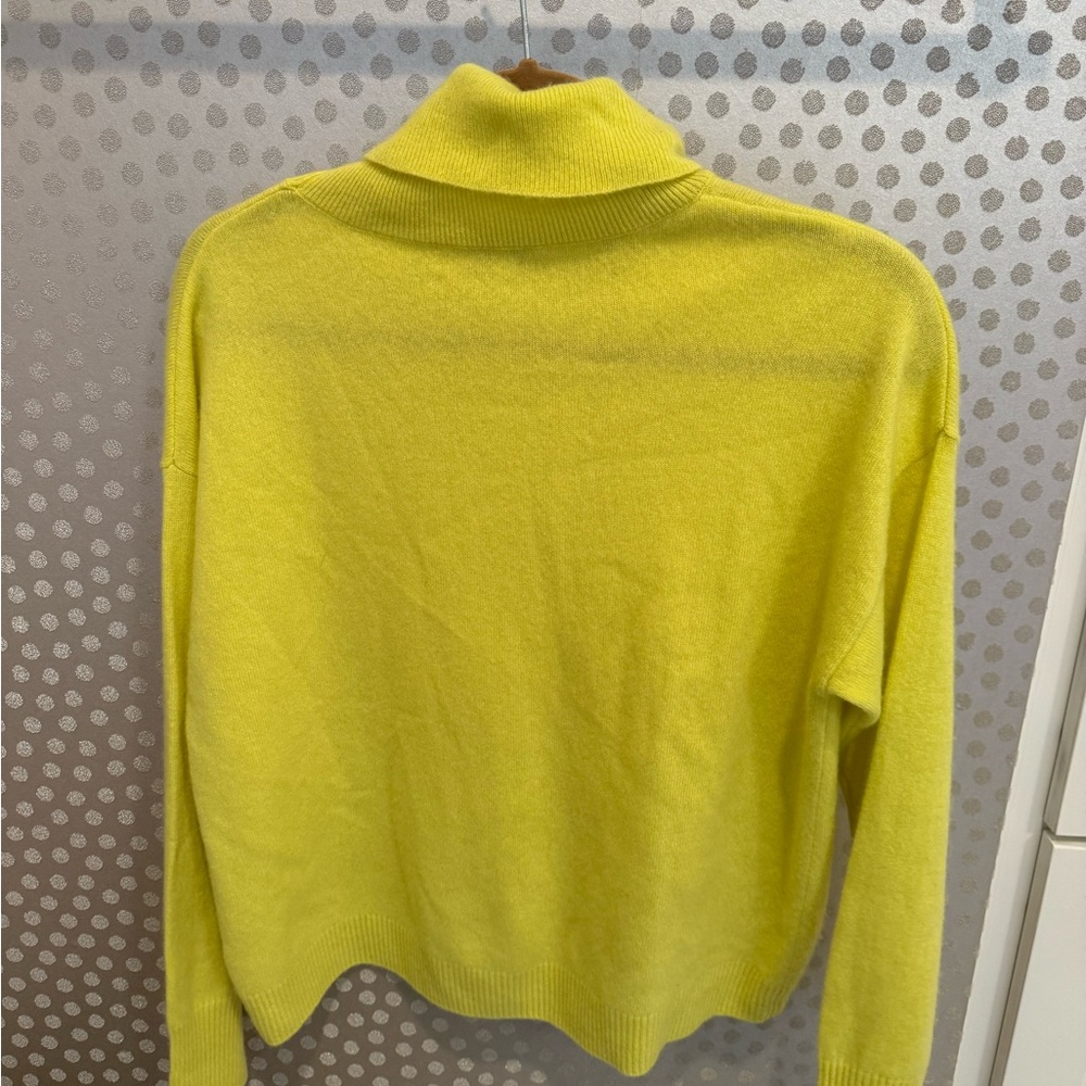 J. Society Cashmere Yellow Turtleneck Sweater - Picture 4 of 4